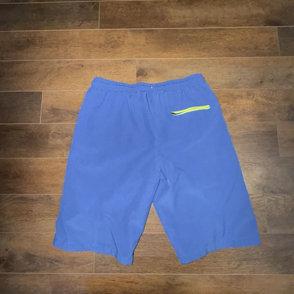 Eddie Bauer Swim Trunks Shorts Boys Kids Size XL 18/20 Blue Pockets Drawstring